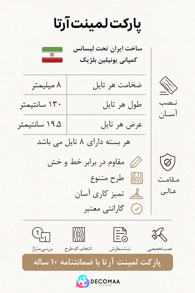 پارکت لمینت آرتا 